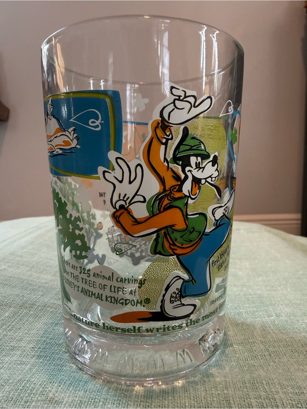 Collectible McDonald’s Disney Green Jungle Illustration Glass - Picture 2 of 5